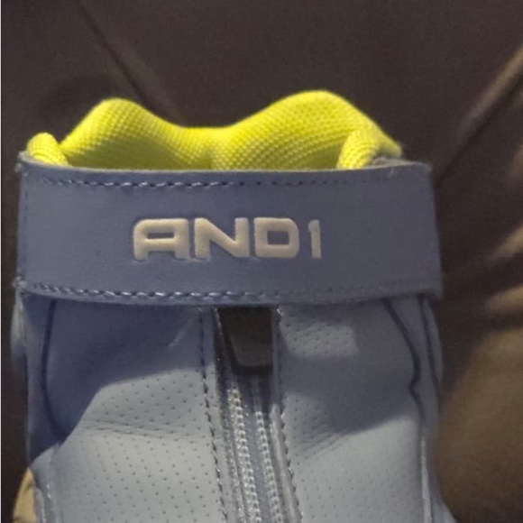 And1 Sky Blue Sneakers with Neon Highlights - Picture 8 of 15